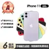 【Apple】A級福利品 iPhone 11 64G 6.1吋(贈充電組+殼貼+更換電池優惠券)