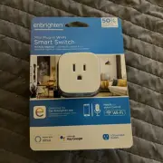 New Enbrighten Mini Plug In Wifi Smart Switch 2.4 Ghz Mobile Voice Control