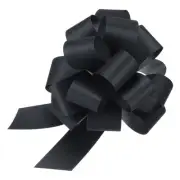 5pcs 8 Inch Large Pull Bow Gift Wrapping Big Pull Bows Ribbon Black