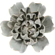 LVD Ceramic Cabbage Sculpture Home/Room Ornament Tabletop Decor 14.5cm SLVR