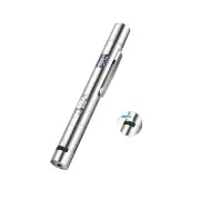 3-in-1 Red Light Cat Teaser Stick + White Light Mini Torch + UV Flashlight, USB Rechargeable Detecting Mini Pointer Pen