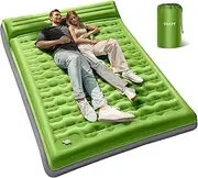 OGERY Double Sleeping Pad for Camping, 6" Extra-Thick Reinforced 2 Person Camping Sleeping Pad with Pillows & Built-in Foot Pump, Ultralight Self Inflating Sleeping Mat for Camping Tent Hiking
