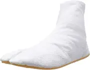 [Marugo] 5 Piece Festival Tabi Socks, Underground Tabi Socks, Heel Shock Absorption, white, 25.0 cm