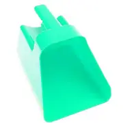 Feed Scoop Large Plastic Animal Feed Scooper with Grip Green
