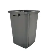 26 Gallon Black Trash Can Garbage Waste Bin Container Heavy Duty Receptacle