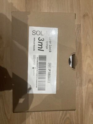 SOL-M SYRINGE 3ML NO NEEDLE LUER LOCK 100pcs (1 BOX)
