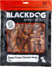 Sweet Potato Chicken Wrap 1KG Dog Treat Grain Free Natural Aussie Healthy Chew