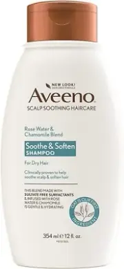 Aveeno Rose Water & Chamomile Shampoo for Dry Hair 354ml New In Market-AU