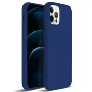 ZUSLAB iPhone 12 Pro Case Nano Silicone Shockproof Rubber Bumper Cover for Apple (2020) - Cobalt Blue