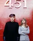 Julie Christie, Oskar Werner Fahrenheit 451 8x10 Real Photo Posing by Wall