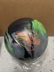 Zig Zag Radical HK22 Hybrid Black Silver Lime 14lb Bowling Ball , NEW