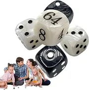 Backgammon Game Dice - Backgammon Dice Set | Backgammon Dice | Family Interaction Board Game Game Dice Combo - Acrylic Doubling Dice for Friend Gatherings, Parties, Traveling, Camping