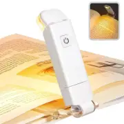 New USB Rechargeable Book Reading Light Brightness Adjustable LED Clip on Book L