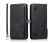 Detachable Phone Case for Easy Portability (Black), Wallet Case for Samsung Galaxy A10