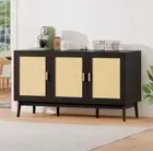 Buffet Sideboard Cupboard Cabinet Storage Rattan Pantry Kitchen Doors RRP $1098