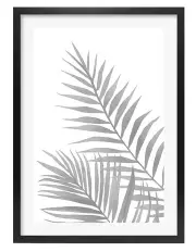 [Profile Australia] Australian Made Watercolour Palm Leaves Art Print A1 in Black Frame