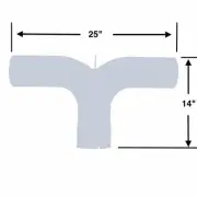 5" Aluminum Y Pipe Universal Application Peterbilt, Kenworth, Freightliner