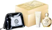 Versace Eros Pour Femme 100ML EDP + 100ML Body Lotion + Bag, 100 ml