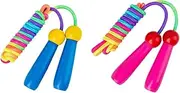 2Pcs Adjustable Jump Rope Ergonomic Skipping Rope for Exercise Fitness Outdoor Activities for Boys and Colors