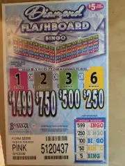 Diamond FLASHBOARD bingo Tickets Pull TABS