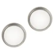 2 Pcs Stainless Steel Sprout Cover Sprouting Jar Screen Pour Lid for Mason