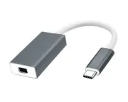 USB 3.1 Type C Plug to Mini Display Port Socket Converter
