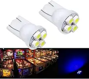 PA? 10PCS #555 T10 4SMD LED Pinball Machine Light Bulb Blue-6.3V