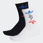 【豬豬老闆】ADIDAS TREFOIL CREW SOCKS 三葉草 休閒 中筒襪 男女 兩雙一組 FT8923