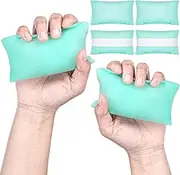 6 Pcs Palm Grip Soft Hand Contracture Cushion with Elastic Band Sweat Resistant Washable Hand Protector Physical Therapy Hand Exercisers for Right Left Finger
