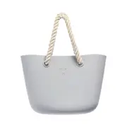 11.4L Silicone Beach Handbag Women Shoulder Storage Bag Tote Outdoor Travel LIGHTGRAY COLOR
