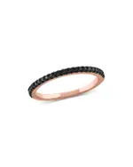 Bloomingdale's Fine Collection Black Diamond Stacking Band in 14K Rose Gold, 0.20 tcw