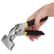 Flanging Pliers Flat Nose Crimping Forceps Curved Handle Seamer Manual^