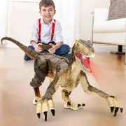 Sztxj Remote Control Dinosaur Electric Toy 2.4 GHz with LED Light, Walk and Roar Realistic for Children Boys Girls Ages 3 4 5 6 7 8 9 Years