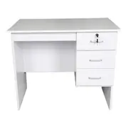 Redfern Study Desk with 3 Drawers -0.9M White