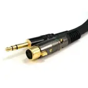 Premium XLR 3-Pin Female to 6.35mm 1/4" Stereo Male Microphone Audio Cable Gold
