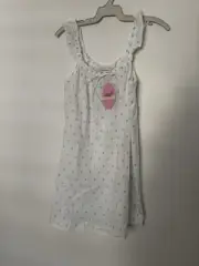 Peter Alexander S Nightie White Blue
