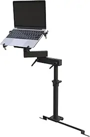 SPIRRELAB Laptop Truck Mount Fit for Toyota 4Runner & Tacoma, Aluminum Vehicle Laptop Notebook Tablet Holder Computer Stand Built-in Cooling Fan Dual Pivot Adjustable Height 11.9" to 20"