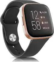 Straps for Fitbit Versa 2 Straps/Fitbit Versa Lite/Fitbit Versa Strap, Classic Silicone Adjustable Replacement Band for Women Men
