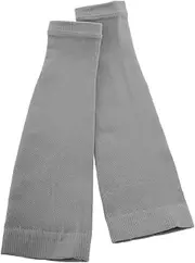 GRIRIW 1Pair Breathable Compression Calf Sleeves for Women Supportive Leg Sleeves for Sports for Soccer Basketball Hiking Durable Protective Shin Guard Stockings Grey