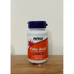 ！現貨！ NOW健而婷 葉酸 FOLIC ACID 250粒 800MCG(微克) 美國正品