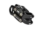 Bicycle Shock Absorber Riser Short Handlebar Adjustable Stem Suspension Stem (Black)