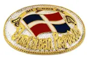 Dominican Republic Flag Belt Buckle Dominicans National Father Anniversary Day