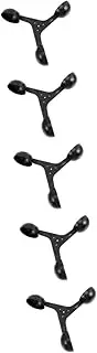CIMAXIC 5pcs Professional Anemometer Cup Wind Meter Tool Replacement Anemometer Cup Wind Speed Meter Wind Measurement Cup Anemometer Sensor Wind Gauge Cup -Cup Sensor Aluminum Alloy Black