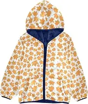 [Caihoyu] Big Girls Jackets With Sherpa Lining Organic Baby Girl Clothes Toddler Girls Hooded Jacket