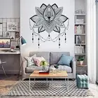 Air Bubbles Decor Lotus Vinyl Wall Sticker PVC Package Contents Instruct