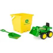 John Deere - Tomy Sandbox Toy Set With Tractor Bucket And Shovel from Tates T...