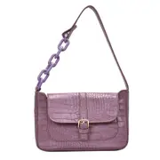 Small PU Leather Crocodile Pattern Shoulder Bags For Women Elegant Handbags Female Chain Design Totes Lady Hand Bag