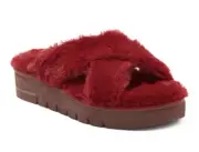 Roza Faux Fur Platform Slide STUART WEITZMAN SZ 11 M (best fit 11.5 wide-12)