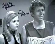 Doctor Who Autograph: FELICITY GIBSON & GILES BLOCK (Dominators) Signed Photo