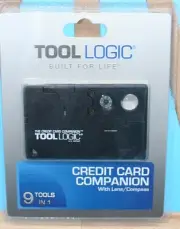 TOOL LOGIC CC1SB Credit Card Companion w/ Compass/Bottle-Opener/Pocket Knife